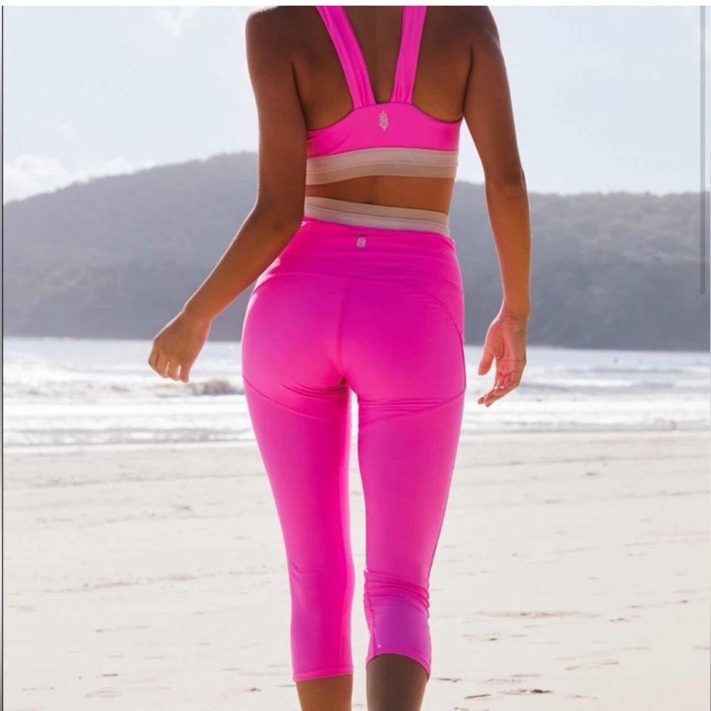 SOLD Free People Movement Neon Pink Wet sports bra - Picture 9 of 9